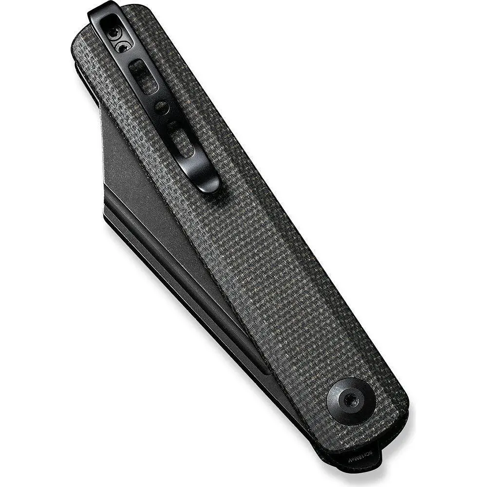 Ніж складаний Sencut Bronte SA08F Micarta чорний, чорне лезо - фото 5