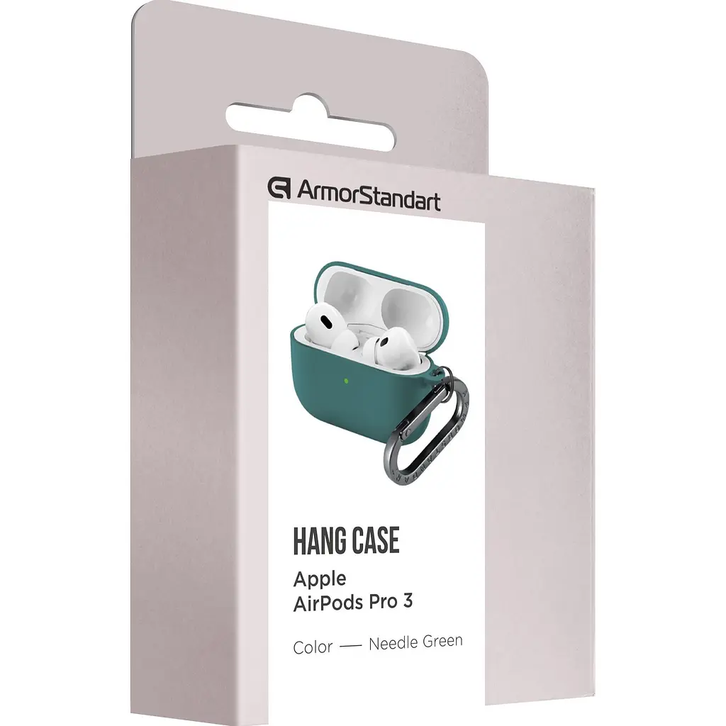 Чохол ArmorStandart Hang Case для Apple AirPods Pro 3 Needle Green (ARM88279) [149501] - фото 3
