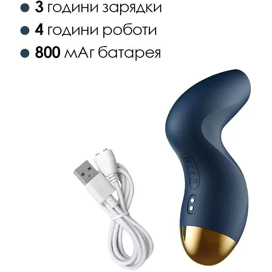 Вакуумний кліторальний стимулятор Svakom Pulse Pure Вакуумний стимулятор Svakom Pulse Pure Синій - фото 5