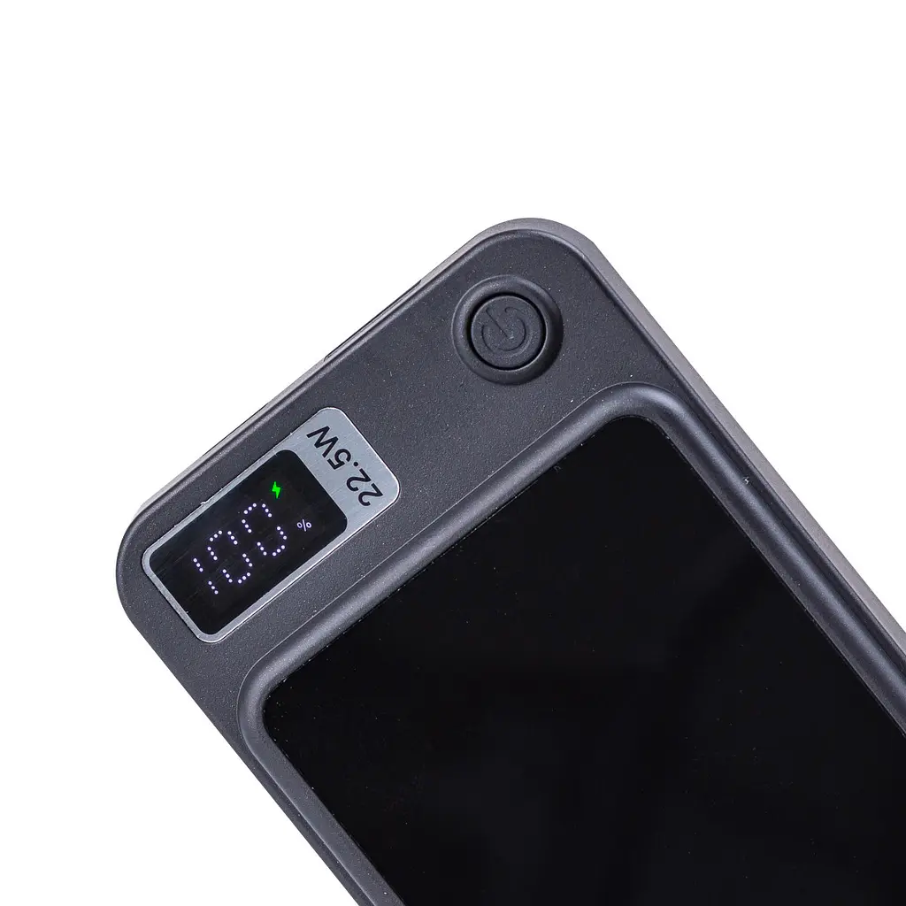 Портативний універсальний павербанк Li-Pol 5000 мАг/mAh із роз'ємами USB-C/USB-A Power bank Smart X портативний зарядний пристрій зі швидкою зарядкою 22.5 W для телефону та інших пристроїв Чорний - фото 6