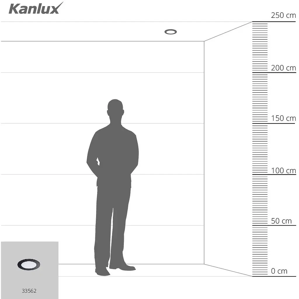 Светильник Kanlux Rounda V2LED6W-WW-B down-light (33562) - фото 7