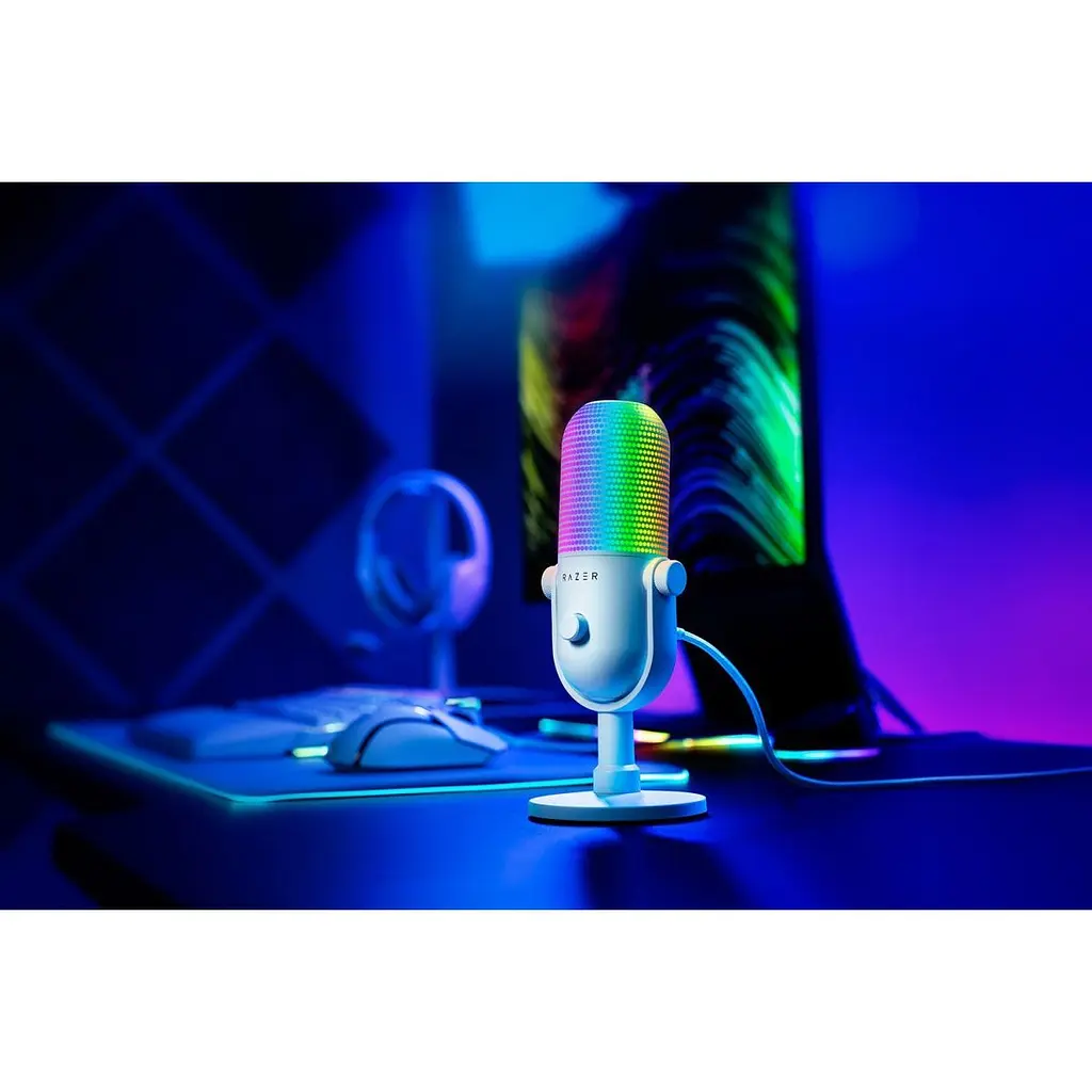 Мікрофон Razer Seiren V3 Chroma White (RZ19-05060200-R3M1) [107174] - фото 9