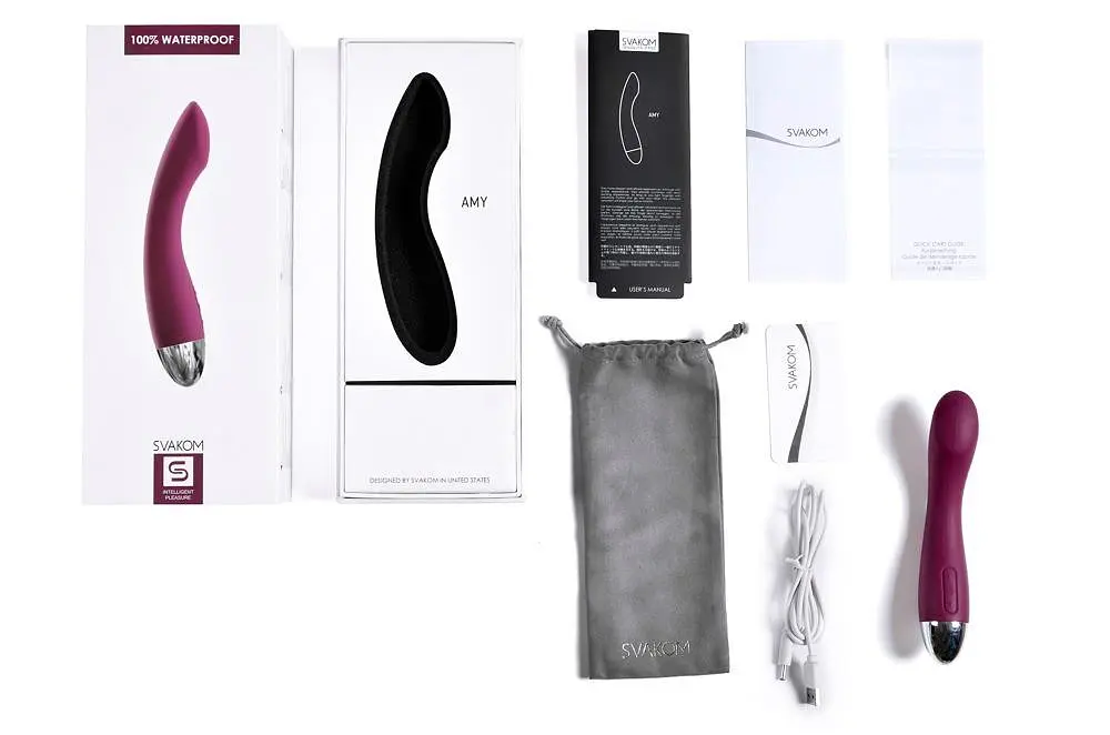 Вібратор Svakom Amy 17 см фіолетовий - фото 11