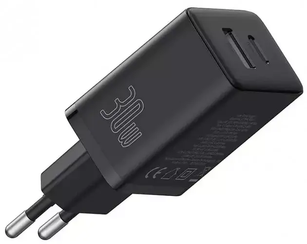Мережевий зарядний пристрій Baseus Cube Fast Charger USB+Type-C 30W P10111404113-00 Black - фото 2