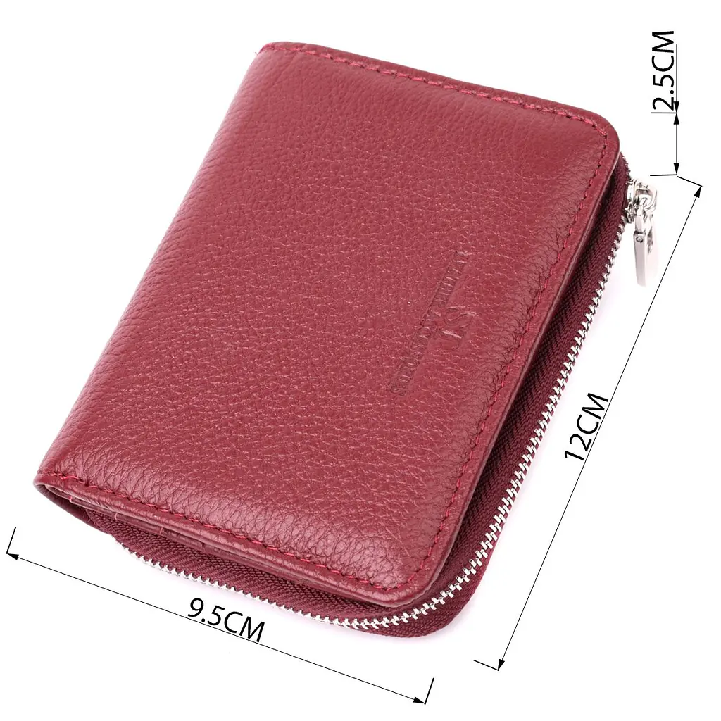 Жіночий гаманець середнього розміру з натуральної шкіри ST Leather 22551 бордовий - фото 3