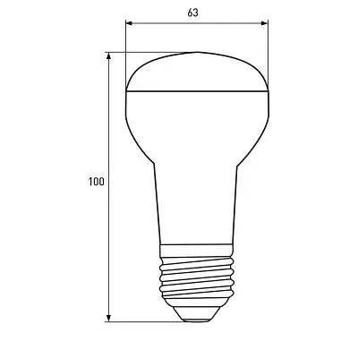 Лампочка Eurolamp LED R63 9W E27 4000K 220V (LED-R63-09274(P)) - фото 3