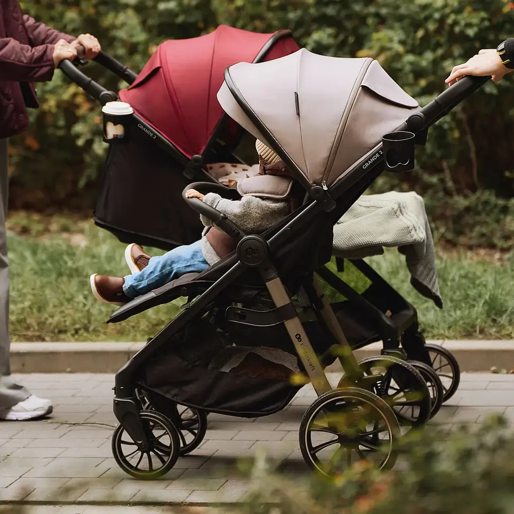 Прогулянкова коляска Kinderkraft Grande 2 Beige (KSGRAN02BEG0000)  - фото 7