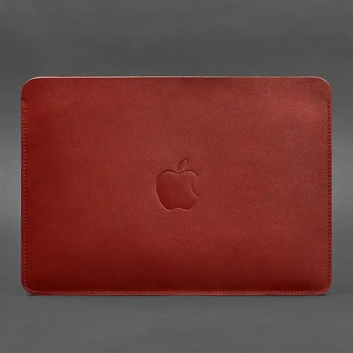 Чохол BlankNote із натуральної шкіри для MacBook 13 дюймів Червоний - фото 3
