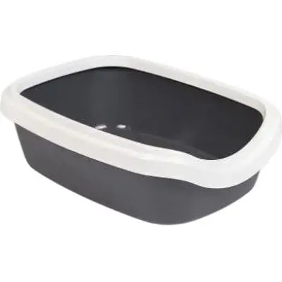 Туалет Природа Comfort M для котів 41х30х13.5 см (сірий)