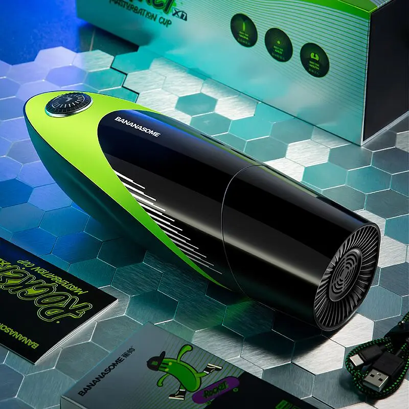 Смарт-мастурбатор BANANASOME ROCKET X7, вібрації, стискання, імітація фрикцій, підігрів - фото 8