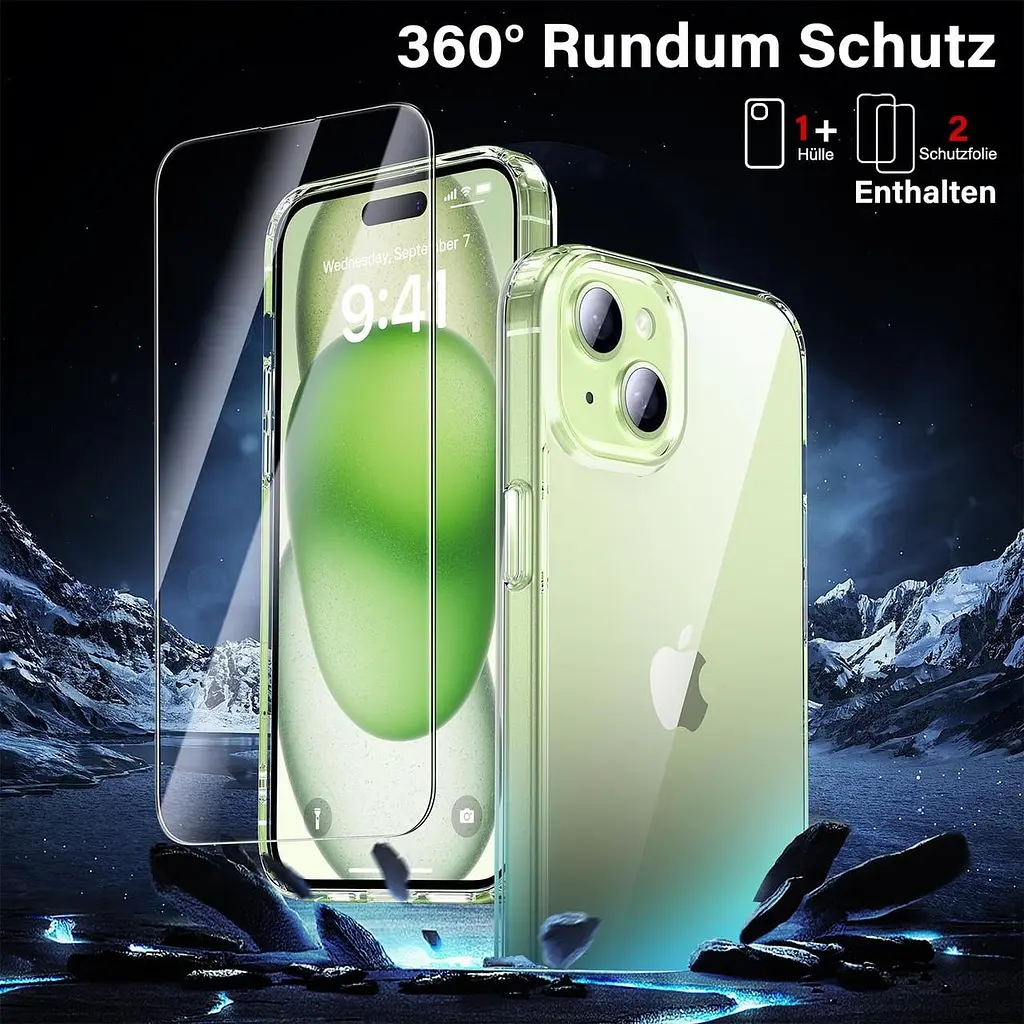Комплект захисту UniqueMe 5-в-1 для iPhone 15 Pro Max - фото 3