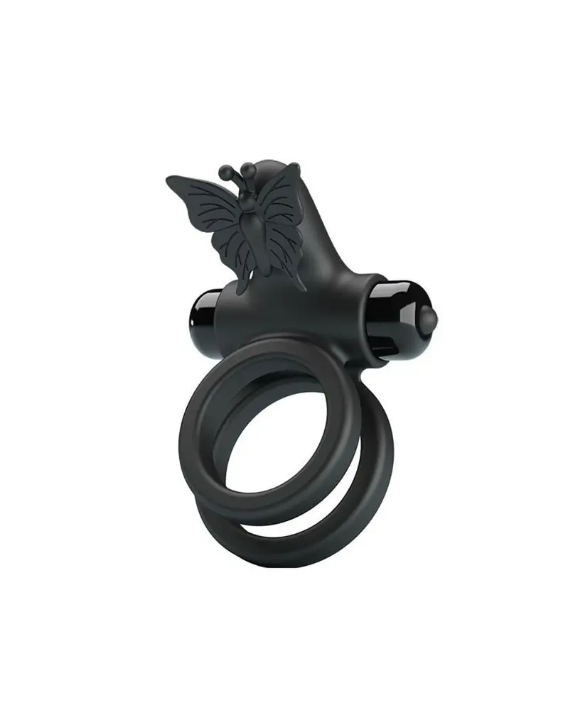 Ерекційне віброкільце Pretty Love Vibrating Dual Rings, 3.2-3.8 см - фото 2