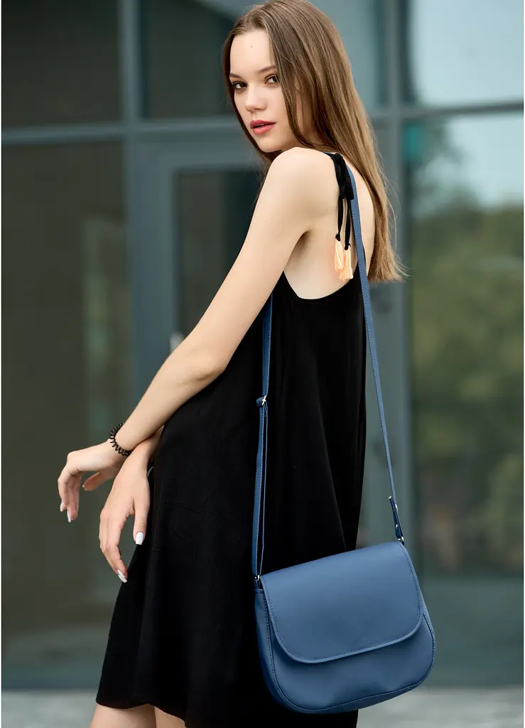 Сумка кросбоді Sambag Rose BZN синій 20 х 24 х 7 см (94000015) - фото 3