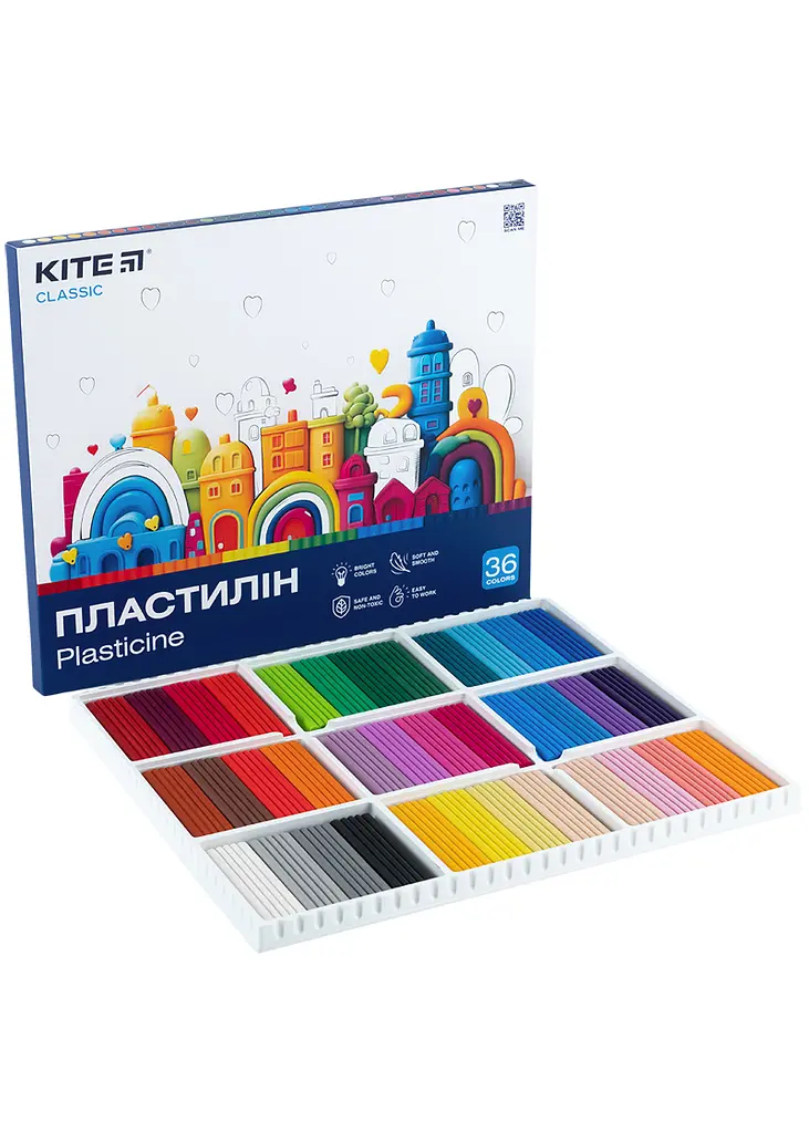 Пластилін 36 кол. 720 г. KITE Classic (K-078) - фото 5