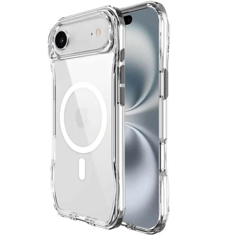 Чохол Epik TPU Space Octagon with MagSafe для Apple iPhone 17 Air 6.5" Clear - фото 2