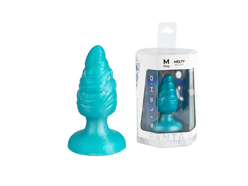 Анальна пробка Silexd Melty Plug, 9.2 см (м'ятна) - фото 6