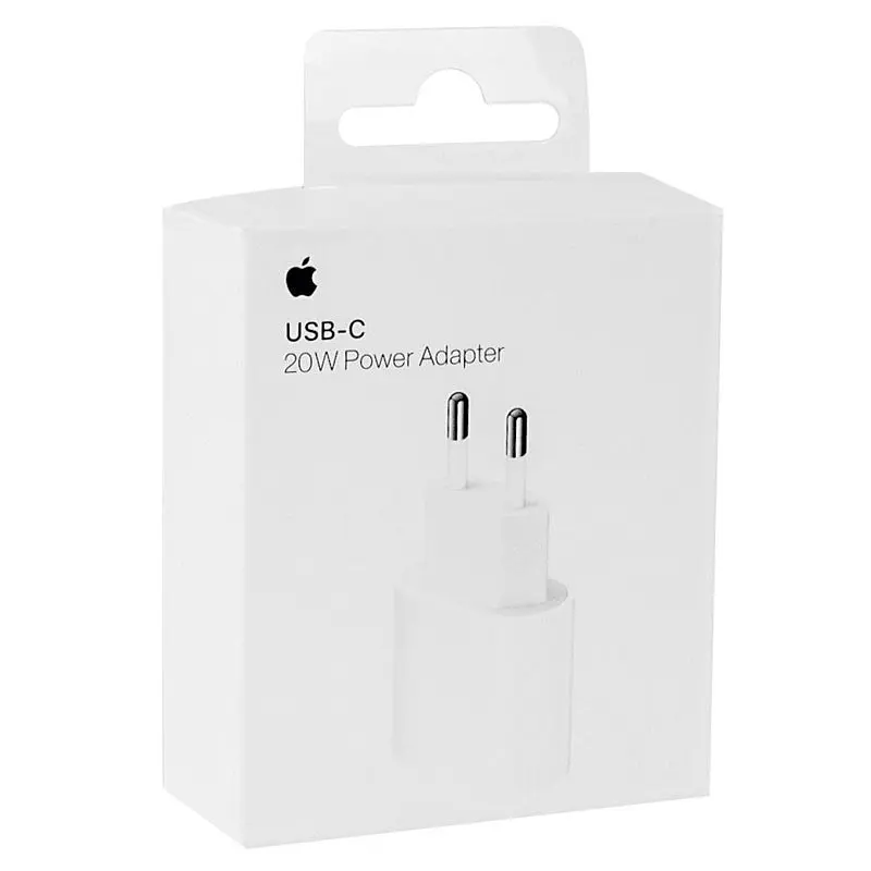 МЗП 20W Power Adapter for Apple (1USB-C) (AAA) (box) White - фото 2