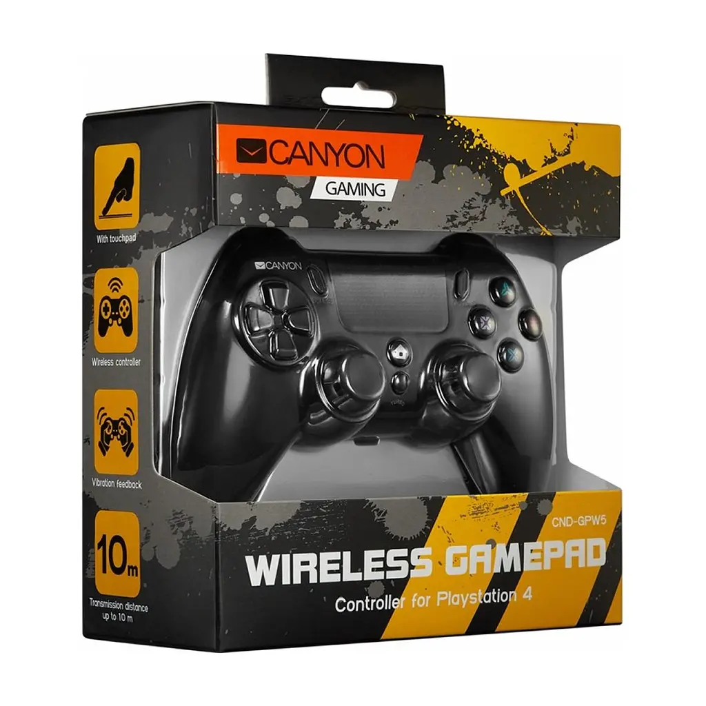 Геймпад Canyon CND-GPW5 Wireless PS4/PC Black (CND-GPW5) - фото 4