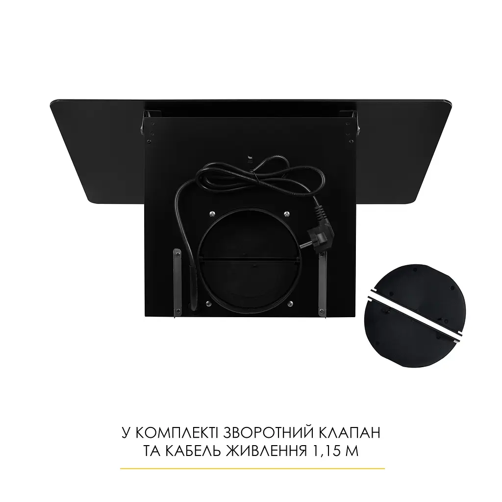 Витяжка декоративна похила WEILOR AURA WDS 53 BLACK - фото 10