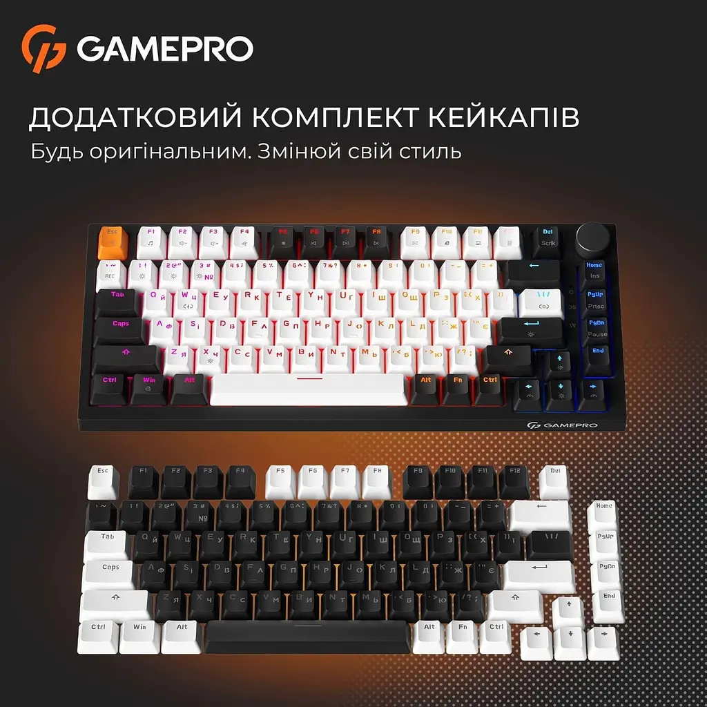 Клавіатура GamePro MK160 V2 Warden QLAB Sakura Black (MK160-V2-B-QS) U1 - фото 14