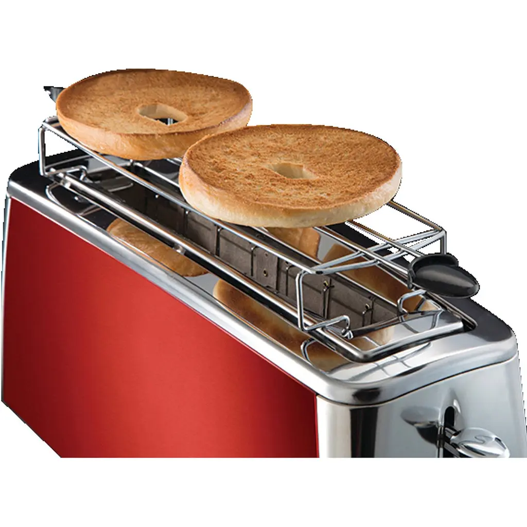 Тостер Russell Hobbs Luna Solar 1420 Вт червоний (23250-56) - фото 7