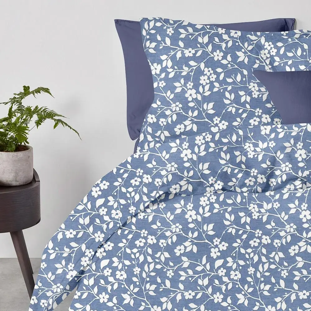 Наволочка Cosas Flowers CS1 50х70 см блакитна (FlowersWhiteBlue_50) - фото 4