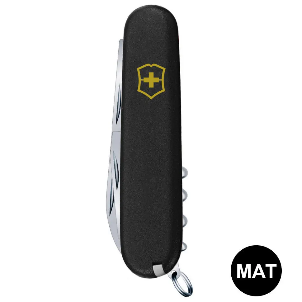 Ніж Victorinox Huntsman Mat 91мм 15функ чорн.мат/жовт.лого - фото 4