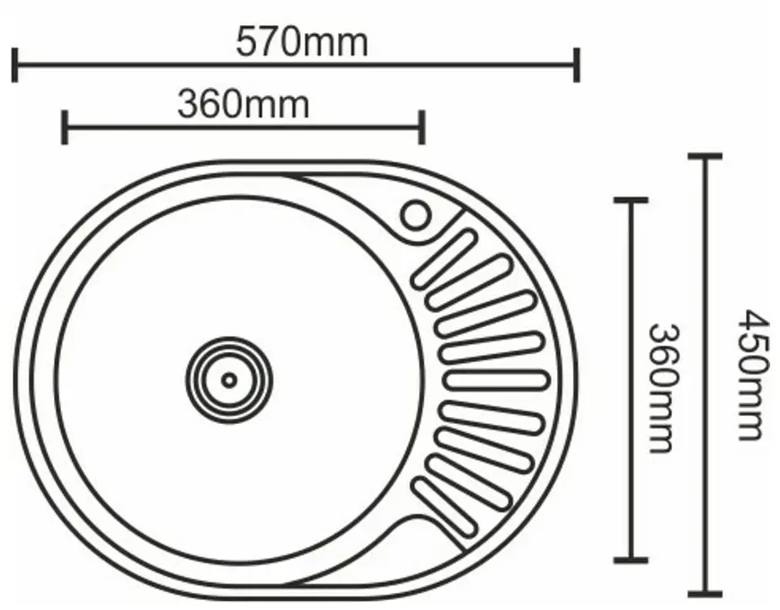 Кухонна мийка Platinum 5745 L декор 5745 0,8/180 мм (SP000000334) - фото 6