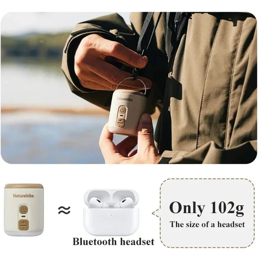 Міні насос - нічник - вентилятор Naturehike CNK2300DQ022 бежевий - фото 7