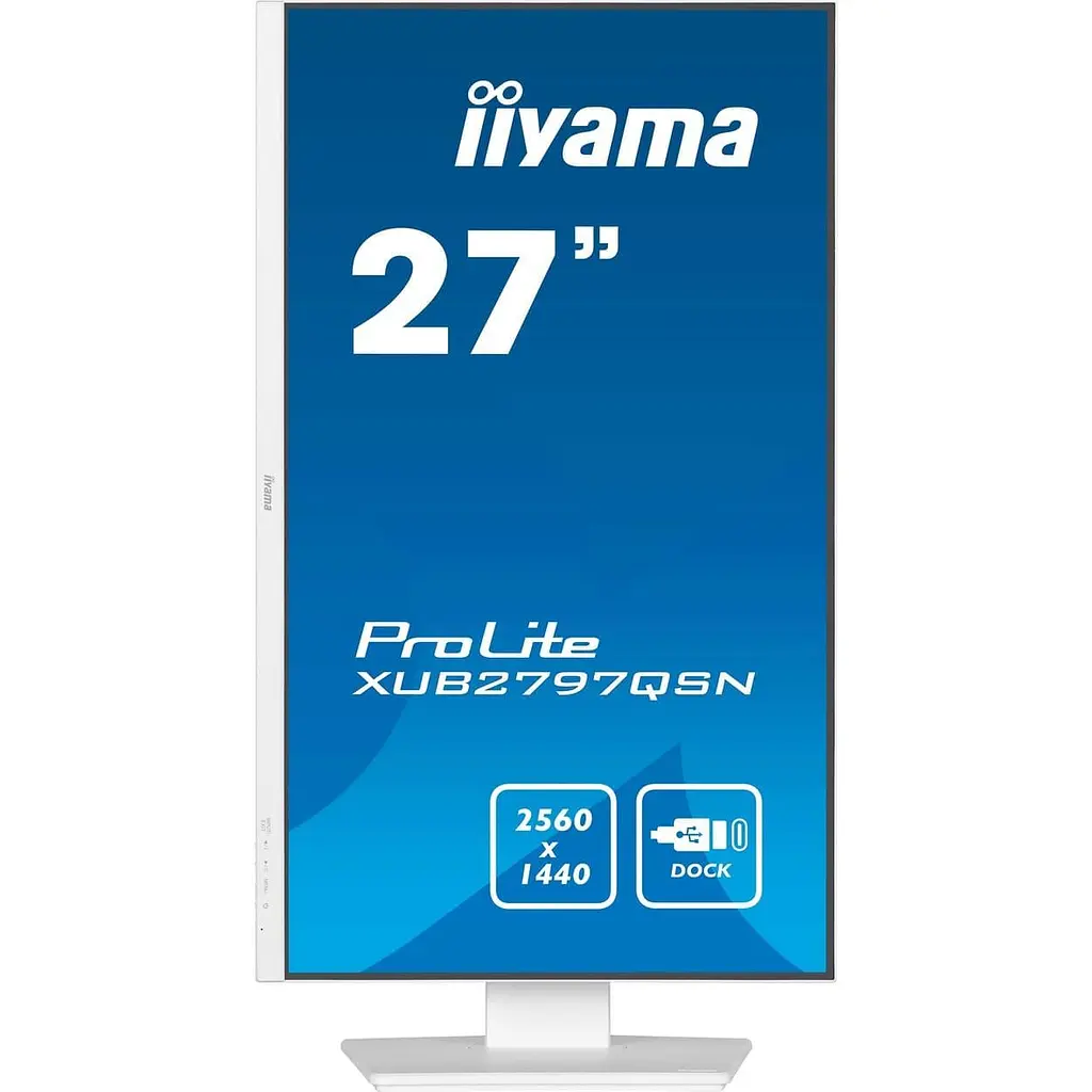 Монітор 27" Iiyama XUB2797QSN-W2 White QHD IPS 100Hz (XUB2797QSN-W2) - фото 4