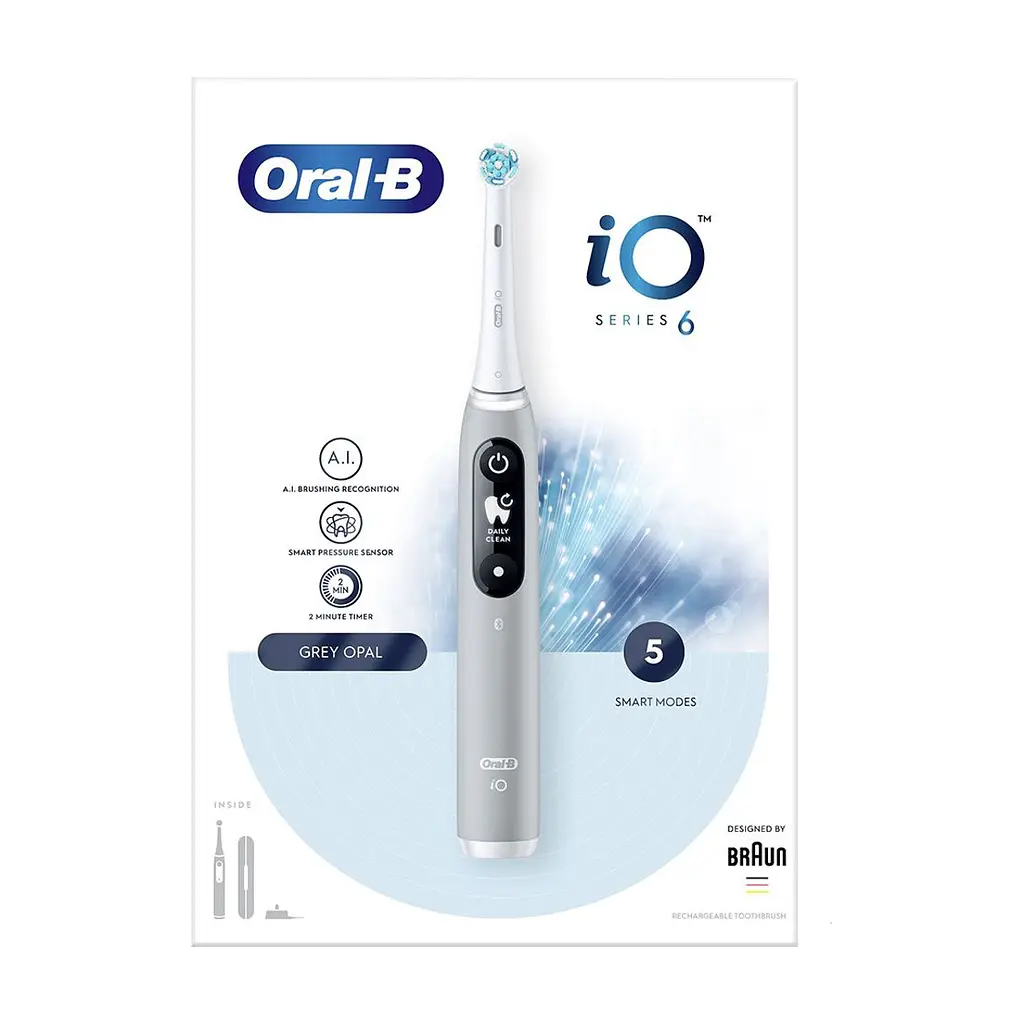 Електрична зубна щітка Oral-B iO Series 6 iOM6.1A6.1K Grey Opal - фото 3