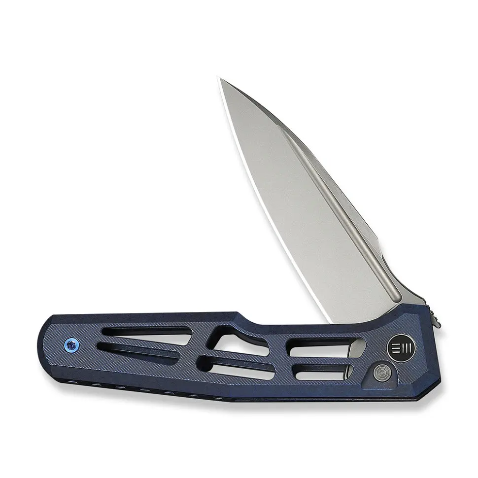 Ніж складаний туристичний Weknife Dressytak (8.6 см) Bohler M390 / Titanium синій - фото 3