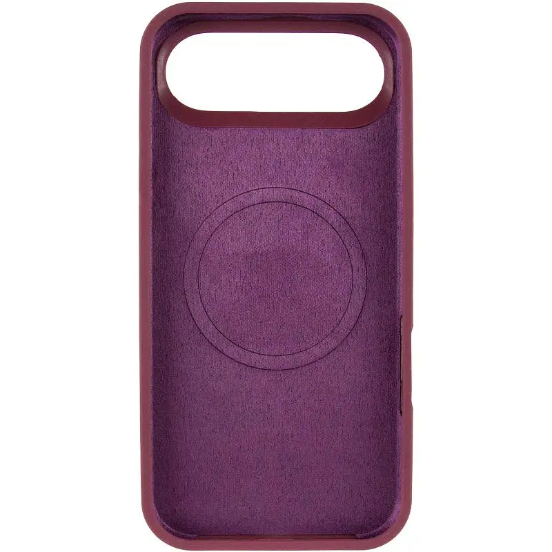 Чехол Epik Silicone Case Full Protective (AA) V2 with MagSafe для Apple iPhone 17 Air (6.5) Бордовый / Plum - фото 3