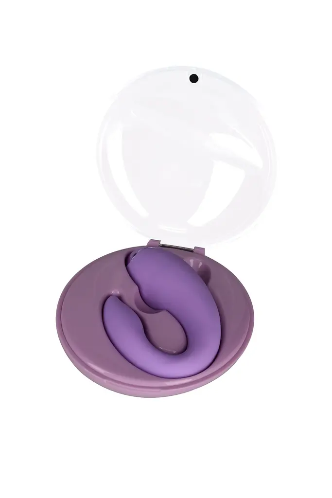 Вібратор для пар FairyGasm PleasureBerry violet, зарядний кейс, пульт ДК - фото 3