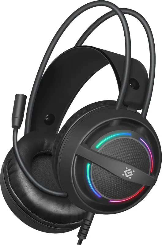 Ігрова гарнітура Defender Dexter RGB кабель 2.2 м чорна - фото 8