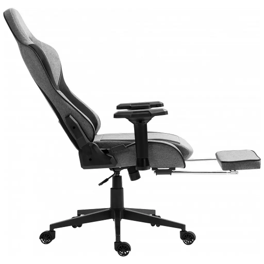 Кресло игровое GT Racer X-2308 Gray/Black (X-2308 Fabric Gray/Black) - фото 5