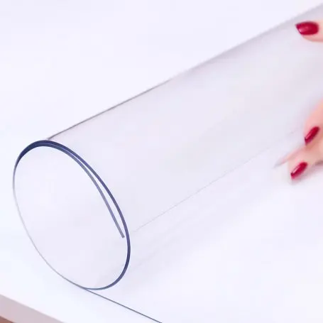 Мягкое стекло Прозрачная силиконовая скатерть на стол Soft Glass Защита для мебели 1.2х1.0 м (толщина 2мм) - фото 5