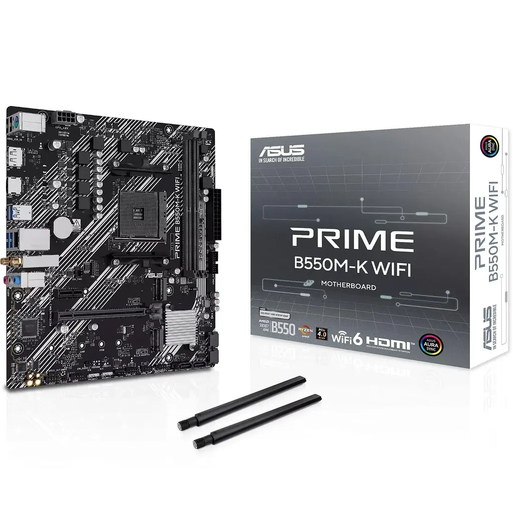 Материнська плата ASUS PRIME B550M-K WIFI (PRIME B550M-K WIFI) (Socket AM4, AMD B550, Micro-ATX) - фото 9