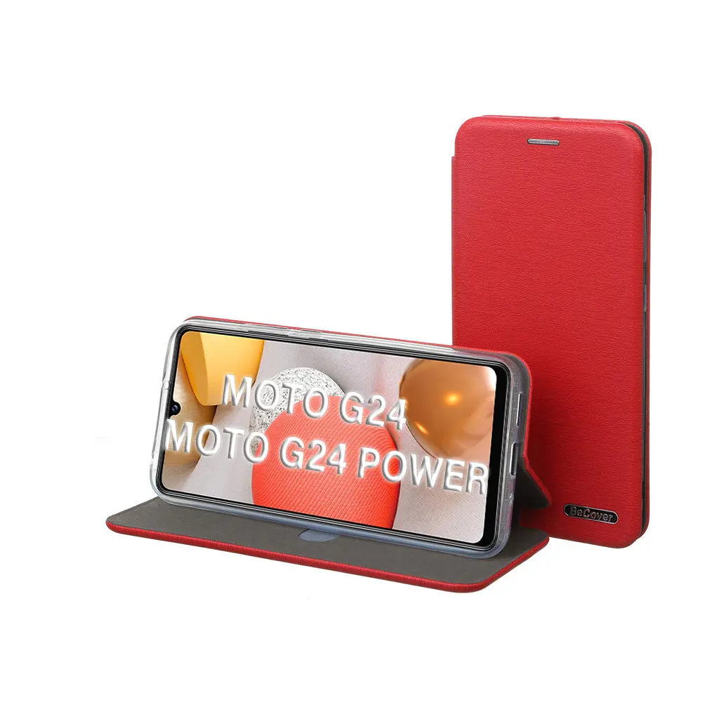 Чохол до мобільного телефона BeCover Exclusive Motorola Moto G24/G24 Power Burgundy Red (710727) - фото 2