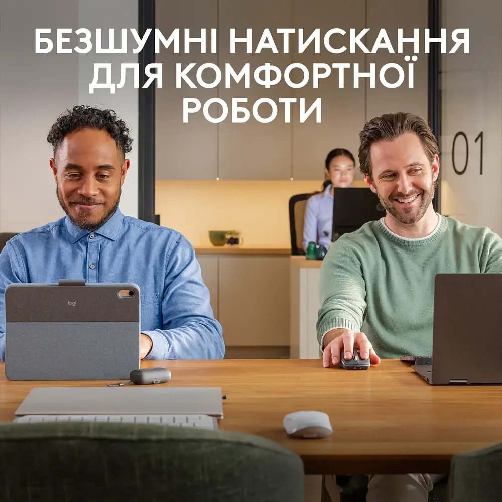 Миша Logitech MX Anywhere 3S Bluetooth Pale Grey (910-006930) (6878952) - фото 2