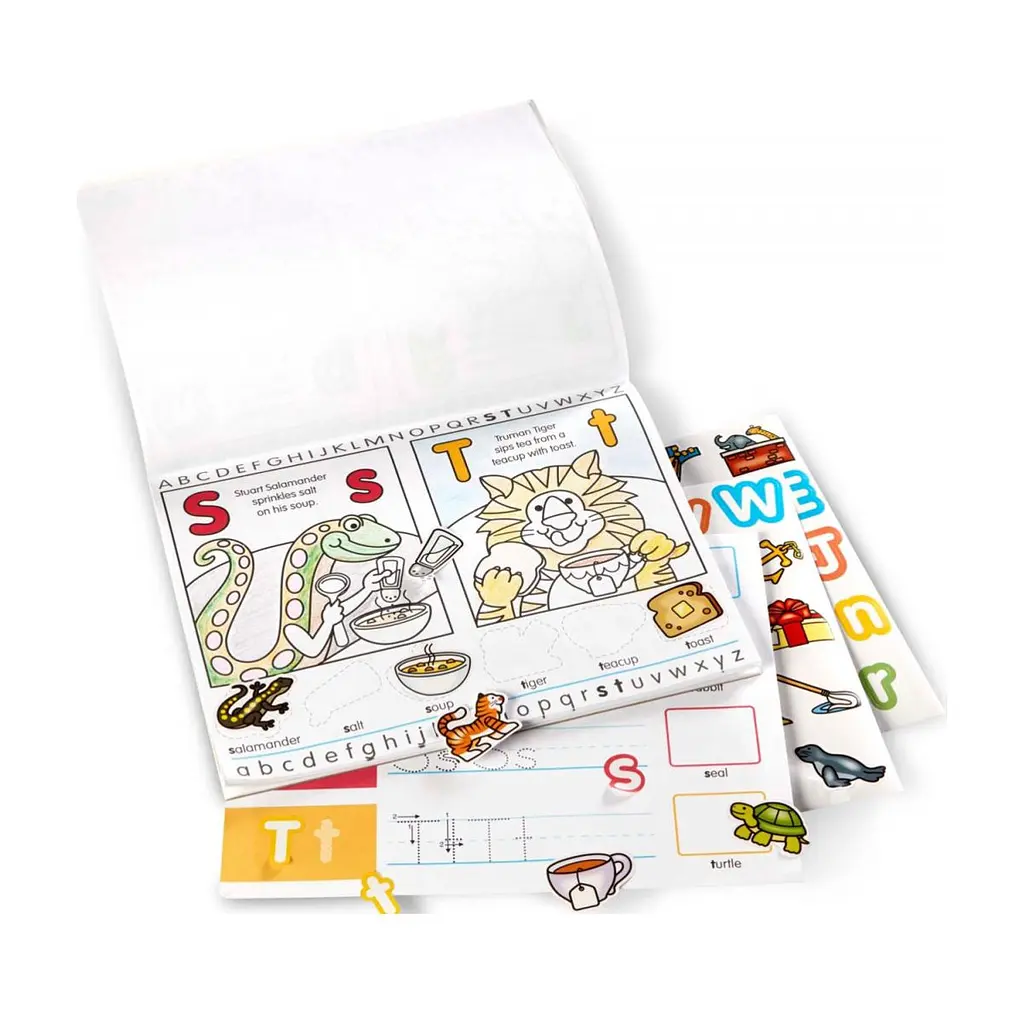 Набір для творчості Melissa & Doug Альбом розмальовок та наліпок Алфавіт (MD8563) - фото 2