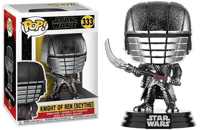 Фігурка Funko Pop Фанко Поп Зіркові війни Knight of Ren Scythe Кайло Рен з косою 10 см SW KR 333 - фото 2