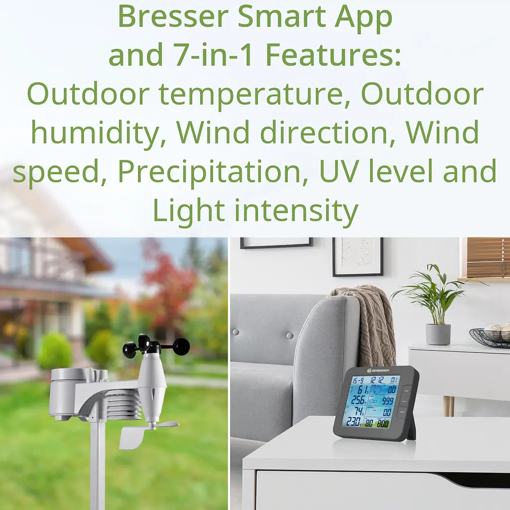 Метеостанція Bresser Smart Home 7-in-1 Weather Center ClimateConnect Grey (7003600QT5000) - фото 8