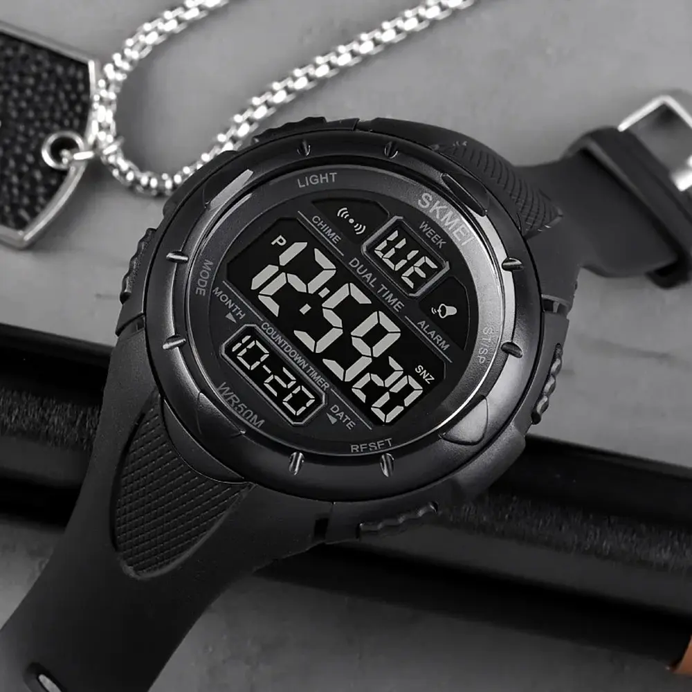 Чоловічий наручний годинник 1656 All Black Skmei acs0030644 - фото 4