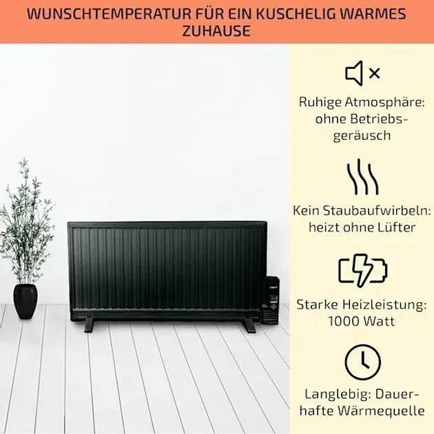 Масляный обогреватель OneConcept Wallander 1000W (10033103) - фото 2