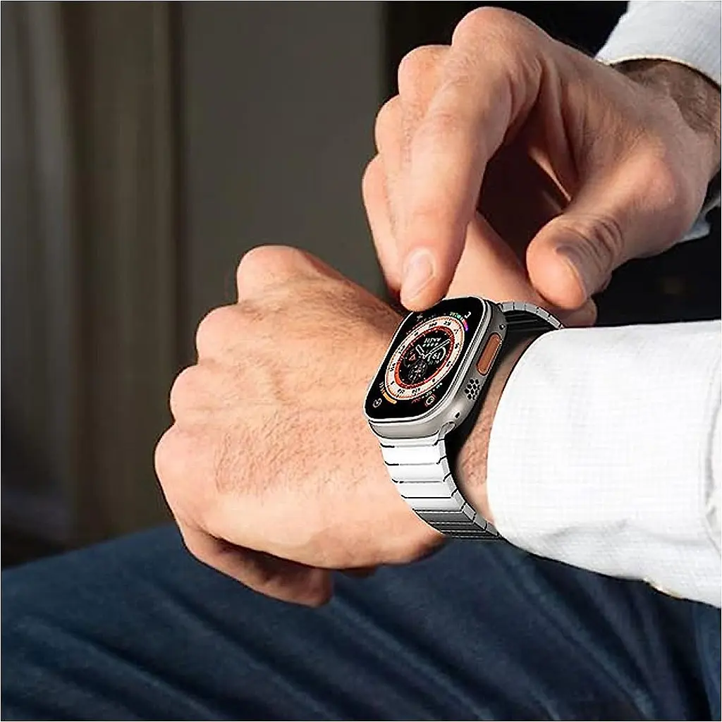 Ремінець DK Stainless Steel для Apple Watch 49/46/45/44/42mm Silver [117290] - фото 6