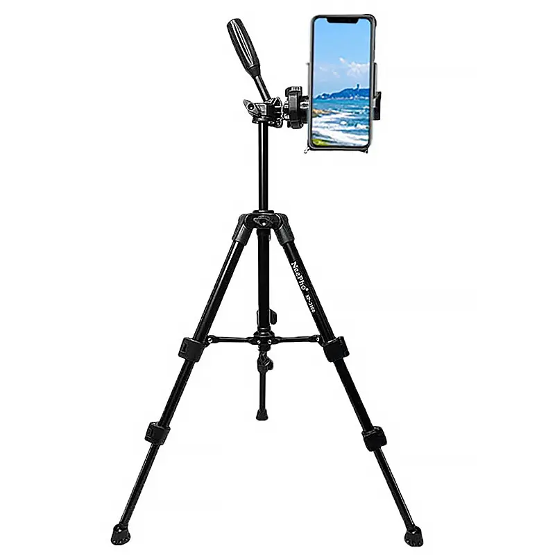 Штатив NeePho NP-3180 для зйомки 50-136см з тримачем Black - фото 3
