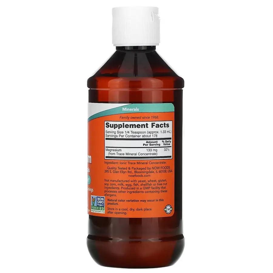 Рідкий магній NOW Liquid Magnesium with Trace Minerals, 237 мл з мікроелементами - фото 2