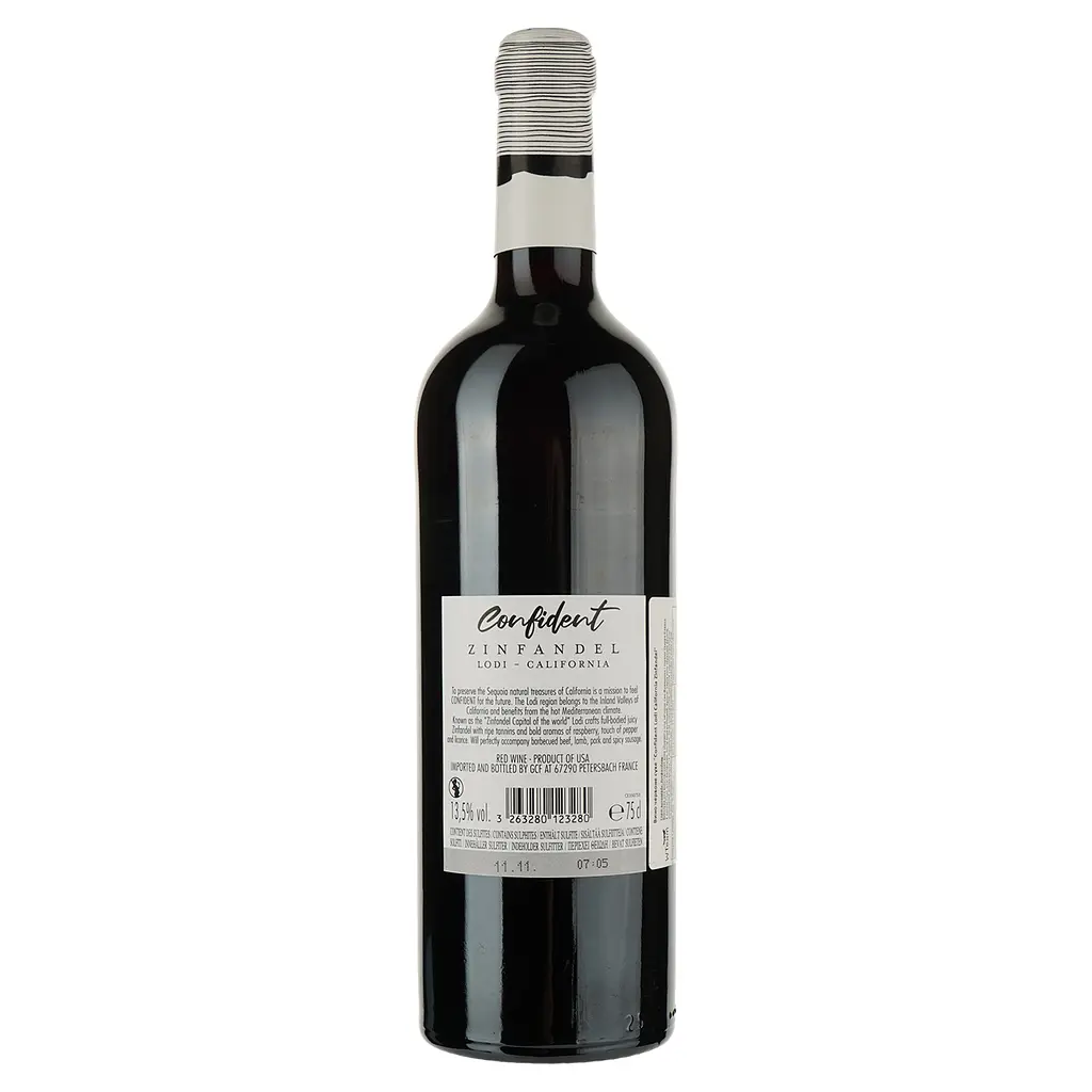 Вино LGC Confident Lodi California Zinfandel червоне сухе 0.75 л - фото 2