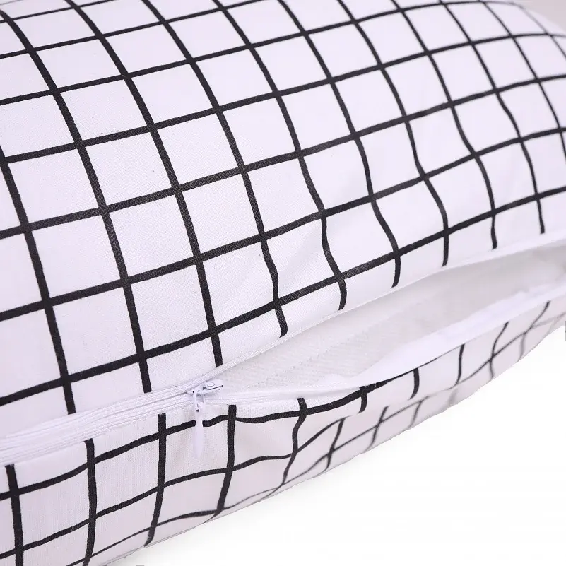 Подушка для беременных и отдыха MirSon Г-образная №5008 Color Line Martinhi 140х40х20 см черно-белая (2200010969597) - фото 3
